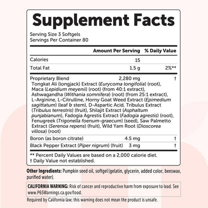 Testosterone+ 15-in-1 Softgels